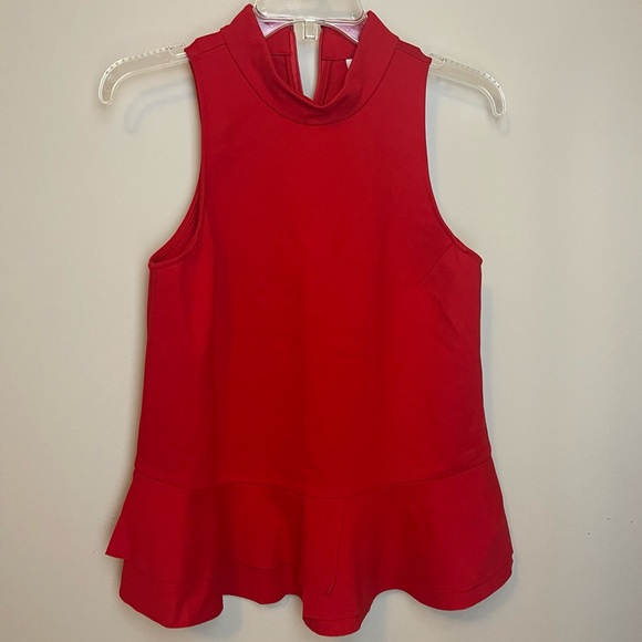 Anthropologie Tops - Red Anthropologie Sleeveless Top Size Small NWT